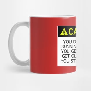 Caution Running Mug